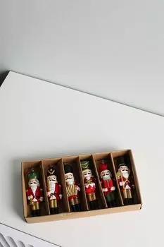 Набор из шести новогодних украшений COSY @ HOME