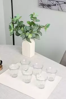 Набор из шести стеклянных стаканов COINCASA