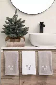 Набор из трех хлопковых полотенец с принтом COINCASA