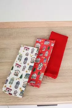 Набор из трех кухонных полотенец Textile Christmas Andrea Fontebasso