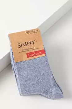 Набор из трех пар хлопковых классических носков Hudson