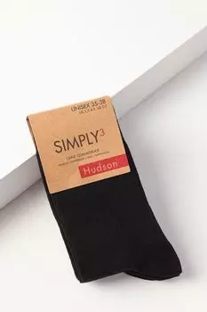 Набор из трех пар хлопковых классических носков Hudson