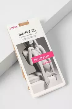 Набор из трех пар капроновых носков 20 ден Hudson