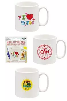 Наклейки для кружки I Love My Job Kawaii Factory