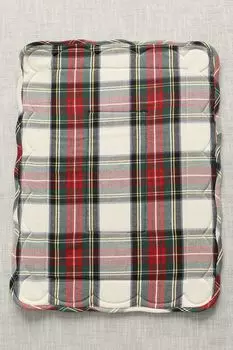 Настольный коврик с принтом Tartan White COINCASA