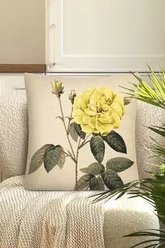 Наволочка декоративная из гобелена с принтом Цветы Le Gobelin