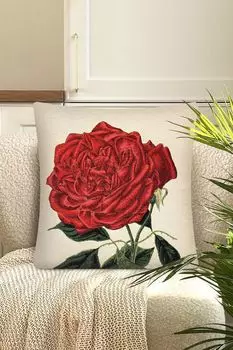 Наволочка декоративная из гобелена с принтом Цветы Le Gobelin