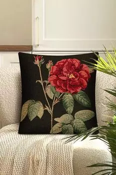 Наволочка декоративная из гобелена с принтом Цветы Le Gobelin