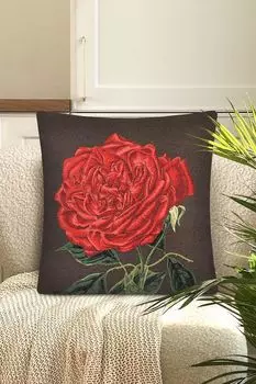 Наволочка декоративная из гобелена с принтом Цветы Le Gobelin