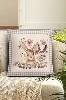 Наволочка декоративная из гобелена с принтом Принцесса клетка Le Gobelin