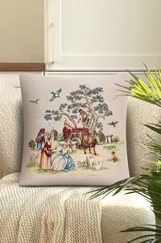 Наволочка декоративная из гобелена с принтом Великолепный век Le Gobelin