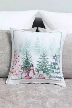 Наволочка декоративная с вышивкой COINCASA