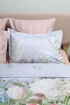 Наволочка хлопковая с принтом Fleur Festive Vandyck