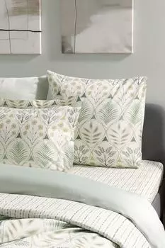 Наволочка хлопковая с принтом Gerbarium 21maison