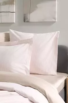 Наволочка из хлопка жаккард Delicate Stripes 21maison