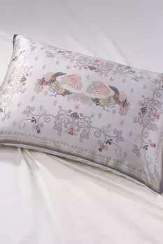 Наволочка из сатина и шелка Мезенская роспись Mollen