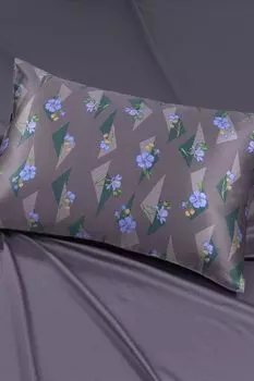 Наволочка из сатина и шелка Первоцвет Mollen