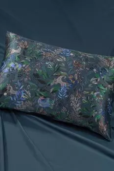 Наволочка из сатина и шелка Таинственный лес Mollen