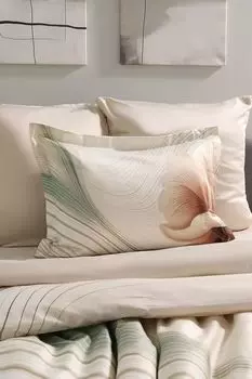 Наволочка из сатина с принтом Flowing Vandyck