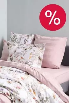 Наволочка из сатина с жаккардовой полосой Suite Stripe 21maison