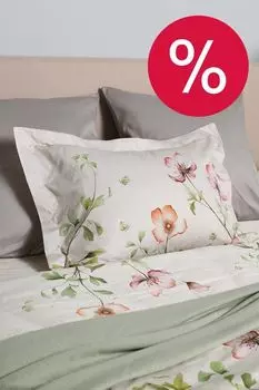 Наволочка с ушками хлопковая Blossom Breeze Vandyck