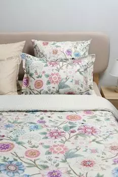 Наволочка с ушками из сатина c принтом Babylon Beige 21maison