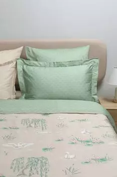 Наволочка с ушками из сатина с принтом Russian Seasons 21maison