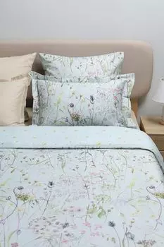 Наволочка с ушками из сатина с принтом Azure 21maison