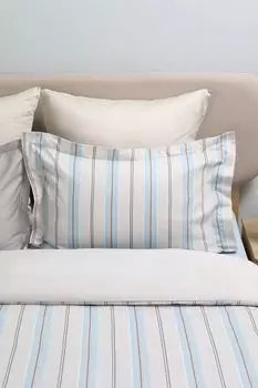 Наволочка с ушками из сатина с принтом Serene Lines Vandyck