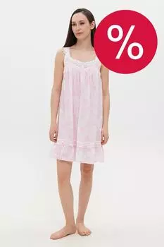 Ночная сорочка хлопковая с кружевом Eileen West