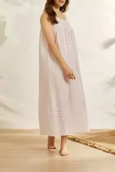 Ночная сорочка хлопковая с кружевом Eileen West