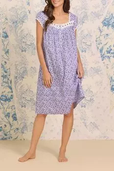 Ночная сорочка хлопковая с кружевом Eileen West