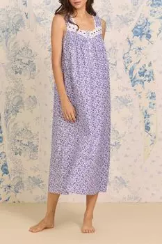 Ночная сорочка хлопковая с кружевом Eileen West