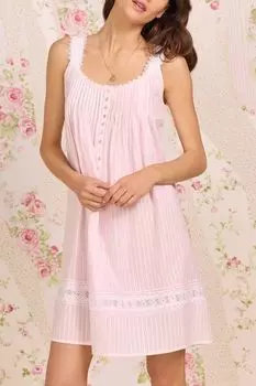 Ночная сорочка хлопковая с кружевом Eileen West