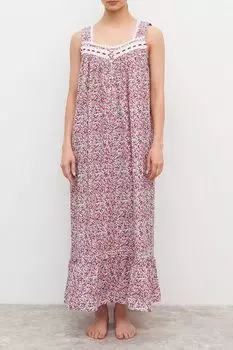 Ночная сорочка хлопковая с принтом Eileen West