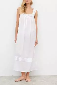 Ночная сорочка хлопковая с принтом Eileen West