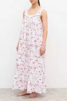 Ночная сорочка хлопковая с принтом Eileen West