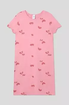 Ночная сорочка хлопковая с принтом Sanetta