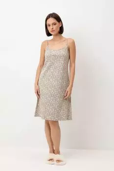 Ночная сорочка хлопковая с принтом VERY NEAT