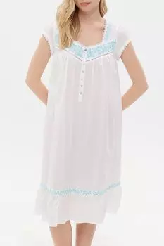 Ночная сорочка хлопковая с вышивкой Eileen West
