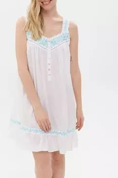 Ночная сорочка хлопковая с вышивкой Eileen West