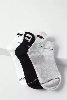 Носки укороченные 3 пары Karl Lagerfeld