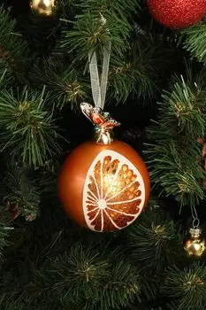 Новогоднее украшение Апельсин 12,5 см в ассортименте GOODWILL