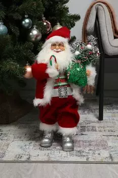 Новогоднее украшение Дед Мороз с подарками Maxitoys Luxury