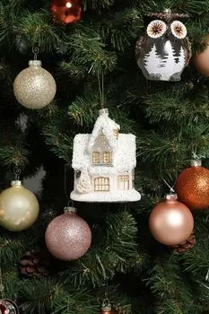 Новогоднее украшение Дом с мезонином Holiday Classics