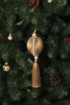 Новогоднее украшение из страз с кисточкой Karlsbach