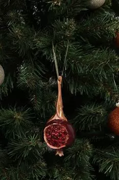 Новогоднее украшение керамическое Гранат EDG