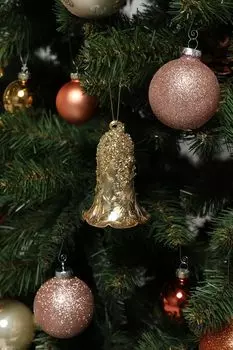 Новогоднее украшение Колокольчик Ретро шампань Holiday Classics