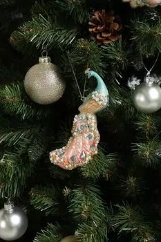 Новогоднее украшение Павлин Райский сад Holiday Classics