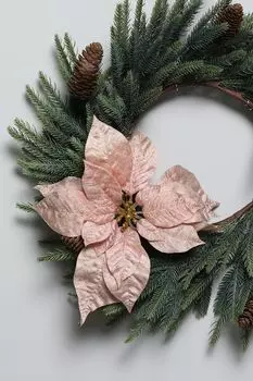 Новогоднее украшение Poinsettia On Clip GOODWILL